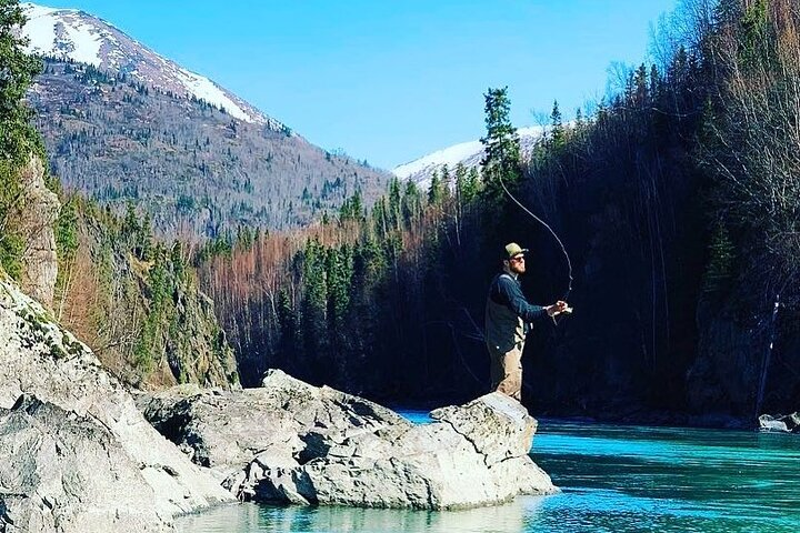 Fishing Package Rental in Anchorage: Chestwader & Spinning Rod/Reel Combo - Photo 1 of 6